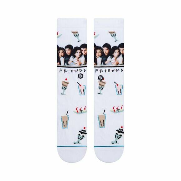 STANCE Friends The One With The Diner Limited Edition Crew Socks Large 9-13 Wht - Picture 2 of 3